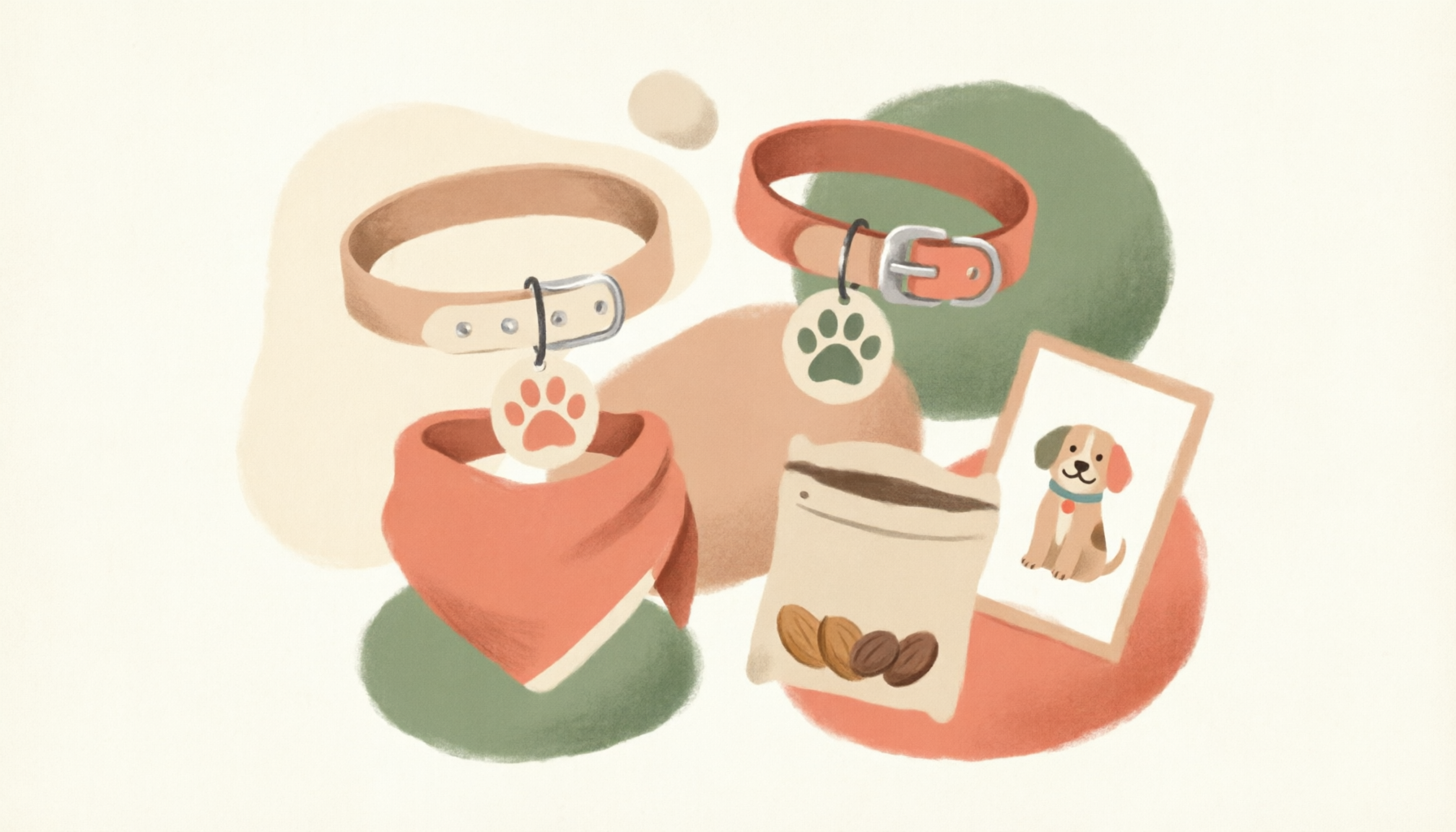 A matching owner-and-dog scarf set as a gift for dog mums