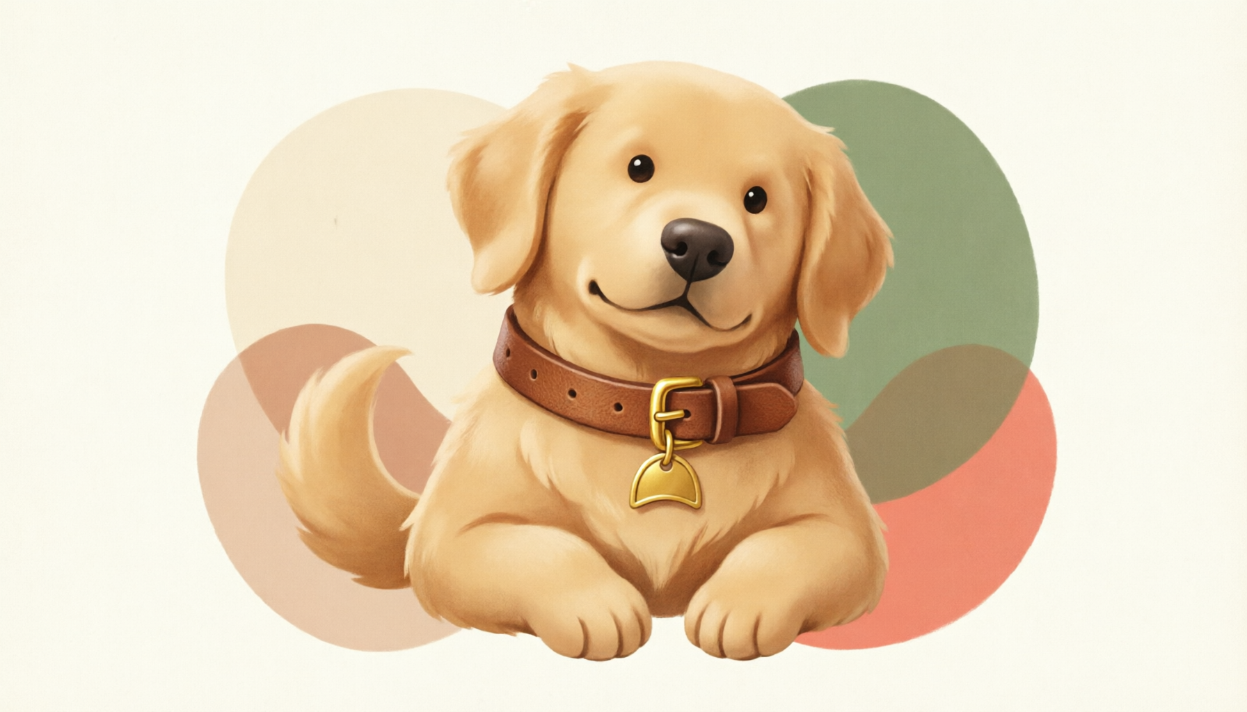 A large breed dog wearing a strong, durable collar